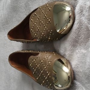 SCHUTZ  Flats Gold Toes Shoes